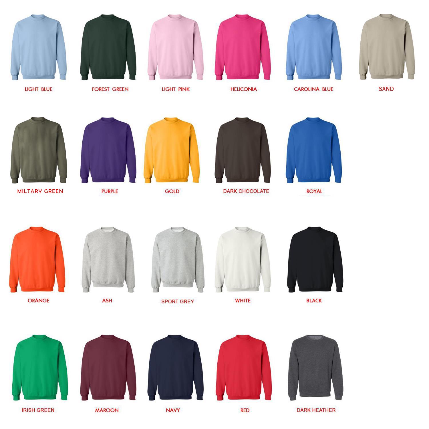 sweatshirt color chart - Angels Of Death Store