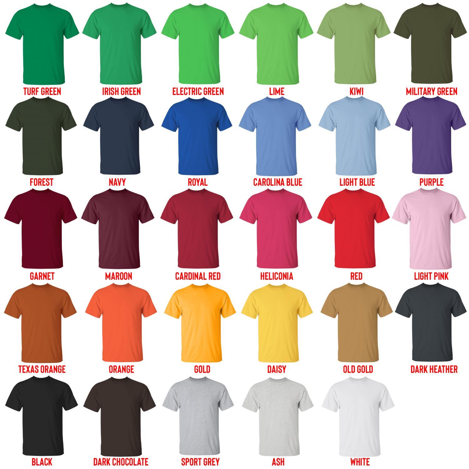 t shirt color chart - Angels Of Death Store