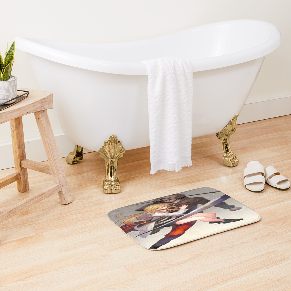 Rachel Gardner Angels Of Death Drawing Bath Mat - Image 2