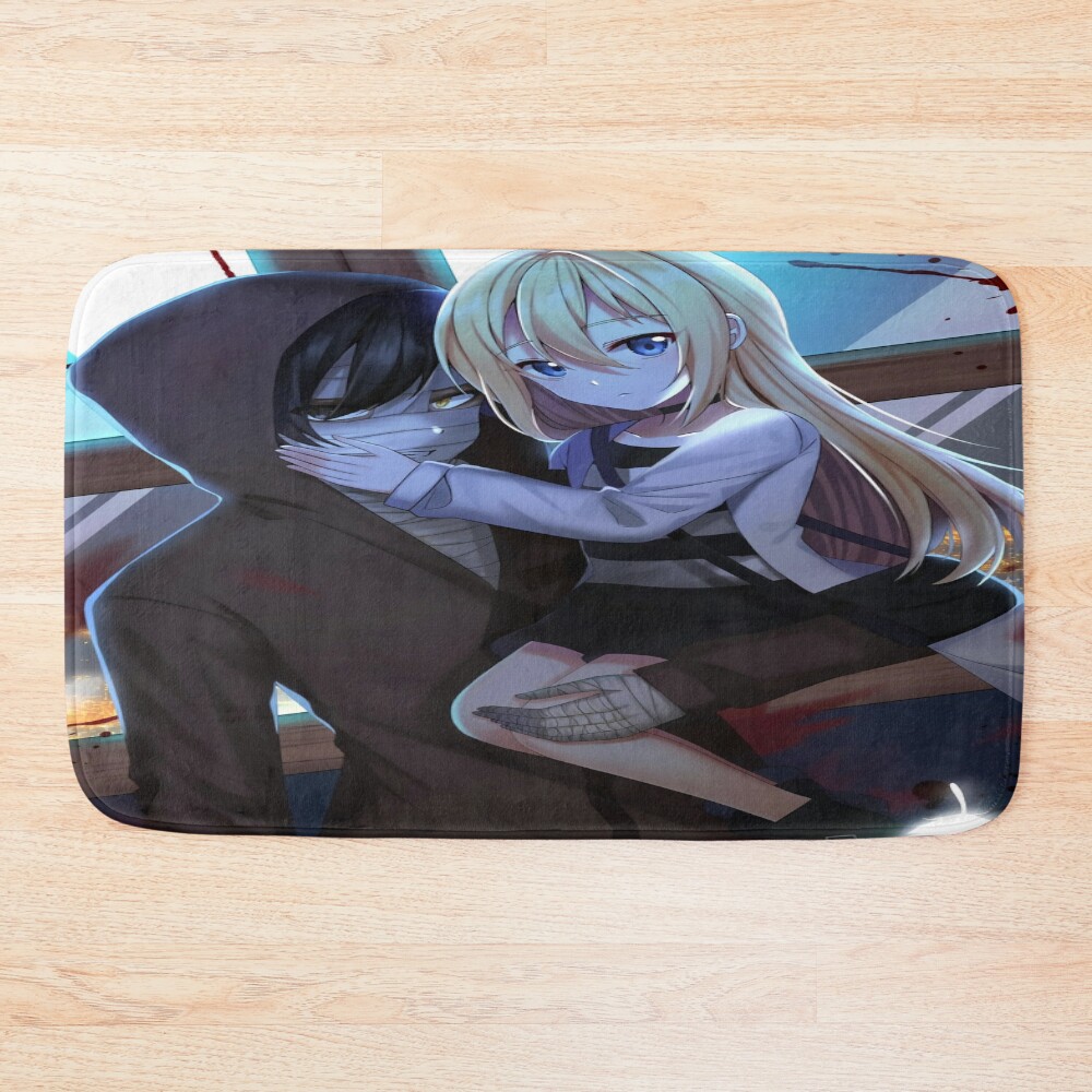 Rachel Gardner Angels Of Death Drawing Simple Bath Mat