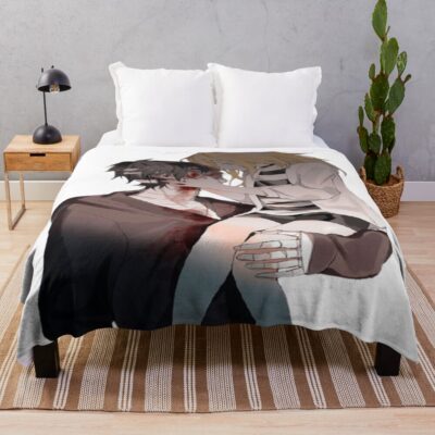 Angels Of Death Retro Throw Blanket