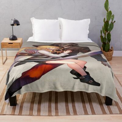 Rachel Gardner Angels Of Death Drawing Simple Throw Blanket