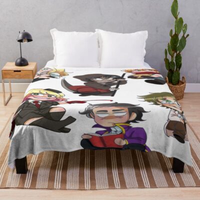 Angels Of Death Chibi Throw Blanket