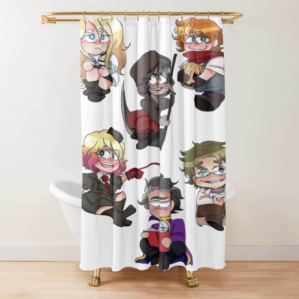 Angels Of Death Chibi Shower Curtain