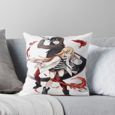 Angels Of Death Kawaii Throw Pillow