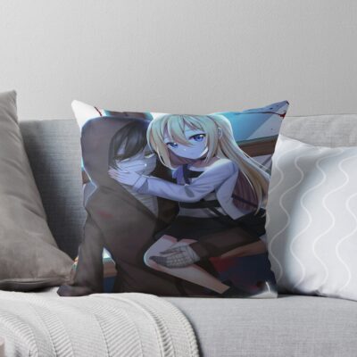 Rachel Gardner Angels Of Death Drawing Throw Pillow