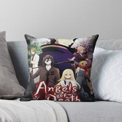 Angels Of Death Anime Throw Pillow
