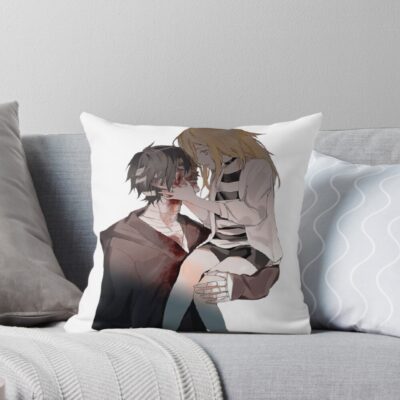 Angels Of Death Retro Throw Pillow