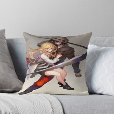Rachel Gardner Angels Of Death Drawing Simple Throw Pillow